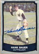Autographed HANK BAUER 1989 Pacific Legends Card
