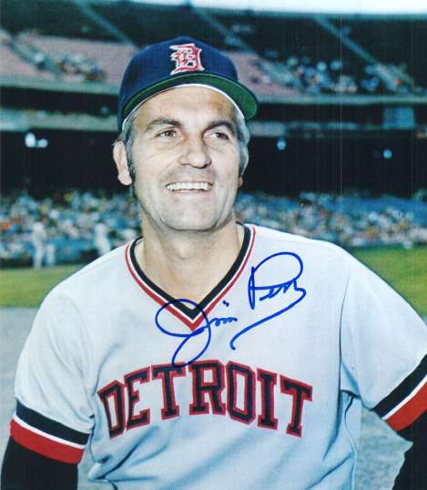 AUTOGRAPHED JIM PERRY photo  Detroit Tigers