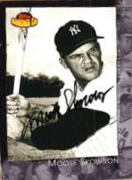 Autographed MOOSE SKOWRON 2001 TOPPS AMERICAN PIE CARD