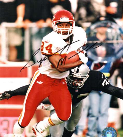 Autographed SYLVESTER MORRIS Kansas City Chiefs Photo