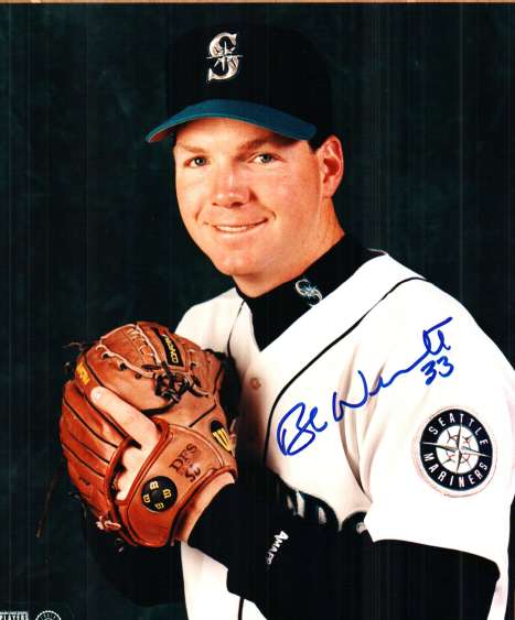 AUTOGRAPHED BOB WOLCOTT Seattle Mariners Photo