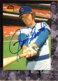 Autographed RON SANTO 2001 TOPPS AMERICAN PIE CARD