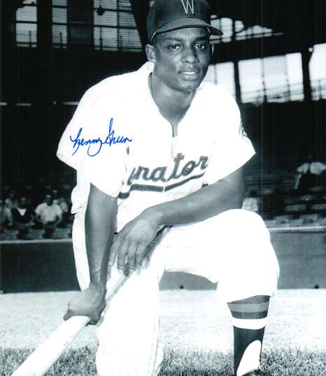 AUTOGRAPHED LENNY GREEN photo  Washington Senators