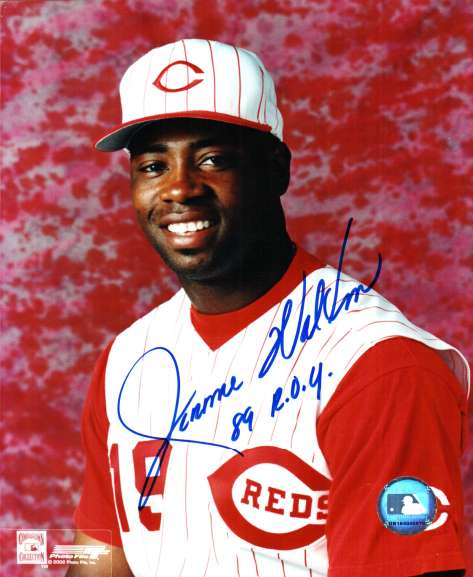 AUTOGRAPHED  photo JEROME WALTON Cincinnati Reds