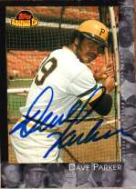 Autographed DAVE PARKER 2001 TOPPS AMERICAN PIE CARD