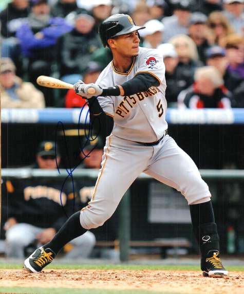 Autographed RONNY CEDENO 8X10 Photo - Pittsburgh Pirates