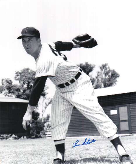 AUTOGRAPHED LOU SLEATER photo  Washington Senators