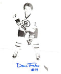 Autographed DAVE FORBES Boston Bruins  Photo