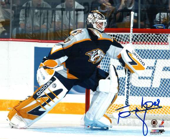 Autographed TOMAS VOKOUN 8x10 Nashville Predators photo