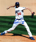 AUTOGRAPHED MIKE MACDOUGAL 8X10 Los Angeles Dodgers photo