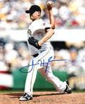 Autographed JARED HUGHES 8X10 Photo - Pittsburgh Pirates