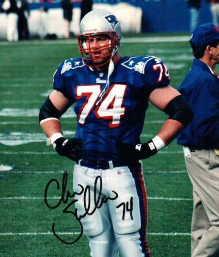 AUTOGRAPHED CHRIS SULLIVAN New England Patriots photo