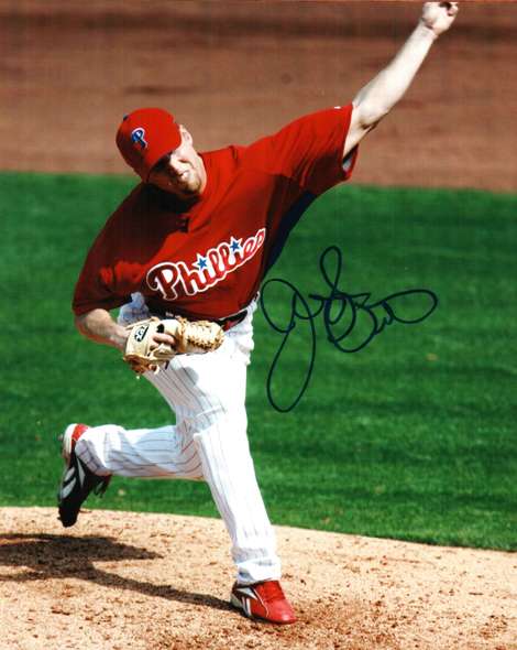 AUTOGRAPHED JOSH OUTMAN photo  Philadelphia Phillies