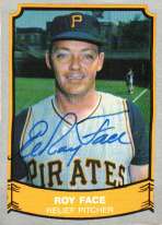 Signed ELROY FACE Pacific Legends Card