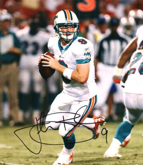 Autographed  JOHN BECK 8X10 Miami Dolphins  photo