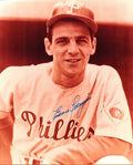 AUTOGRAPHED EDDIE PELLAGRINI photo  Philadelphia Phillies