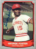 Autographed GEORGE FOSTER Cincinnati Reds 1989 Pacific Legends Card