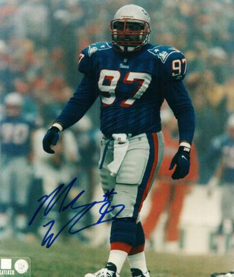 AUTOGRAPHED MIKE WILLIAMS New England Patriots photo