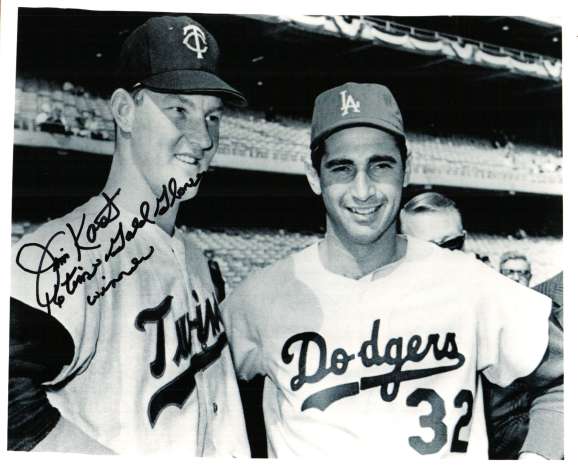 AUTOGRAPHED JIM KAAT 8x10 Minnesota Twins photo