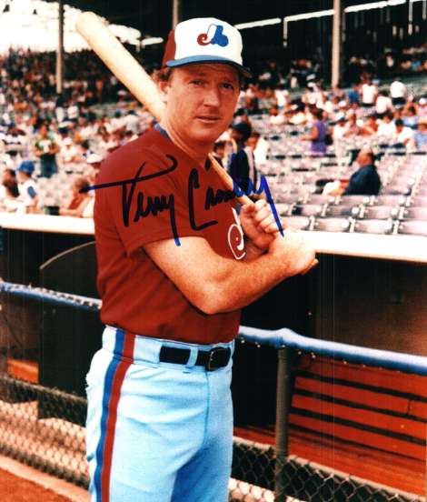 AUTOGRAPHED TERRY CROWLEY 8X10 Montreal Expos Photo