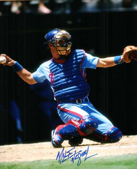 AUTOGRAPHED  MIKE FITZGERALD Montreal Expos Photo
