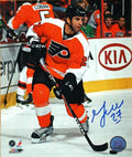 Autographed MAX TALBOT 8X10 Philadelphia Flyers Photo