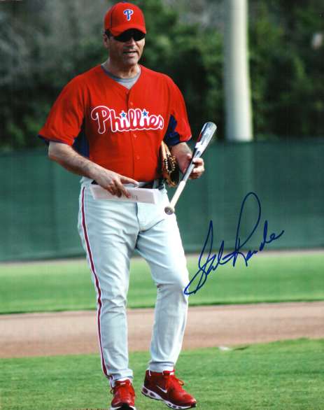 AUTOGRAPHED SAL RENDE Photo  Philadelphia Phillies