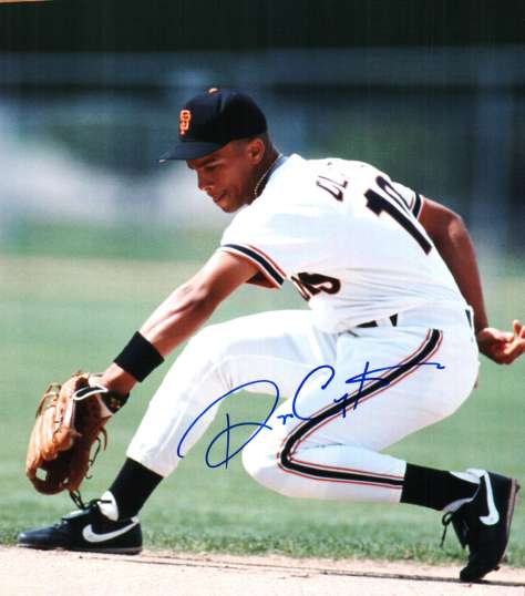 AUTOGRAPHED  ROYCE CLAYTON 8x10 San Francisco Giants Photo