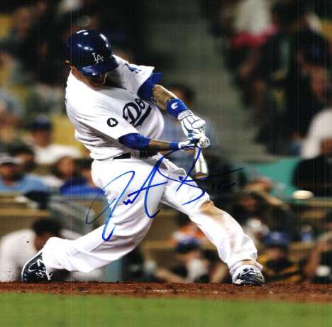 AUTOGRAPHED JUSTIN SELLERS Los Angeles Dodgers photo