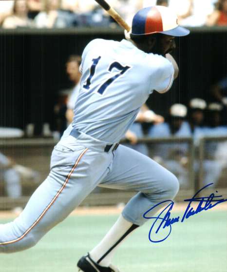 AUTOGRAPHED ELLIS VALENTINE Montreal Expos Photo