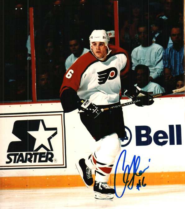 Autographed CHRIS THERIEN 8X10 photo - Philadelphia Flyers