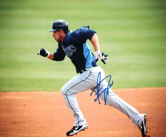 Autographed MATT JOYCE 8X10 Tampa Bay Rays Photo.