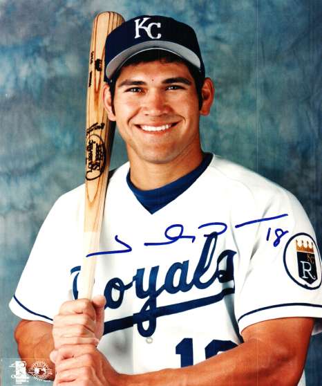 AUTOGRAPHED JOHNNY DAMON photo KC Royals