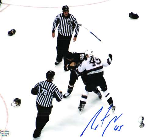 Autographed NATHAN MCIVER Canucks Photos