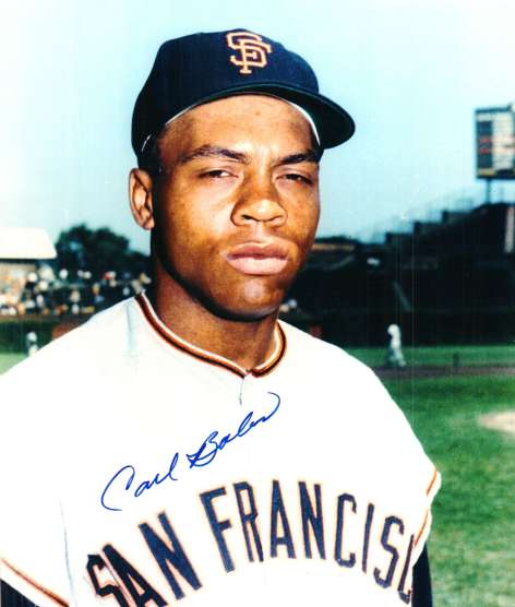 AUTOGRAPHED  CARL BOLES  San Francisco Giants Photo