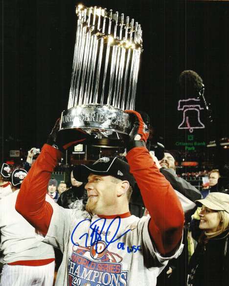 AUTOGRAPHED GEOFF JENKINS 8X10 photo  Philadelphia Phillies
