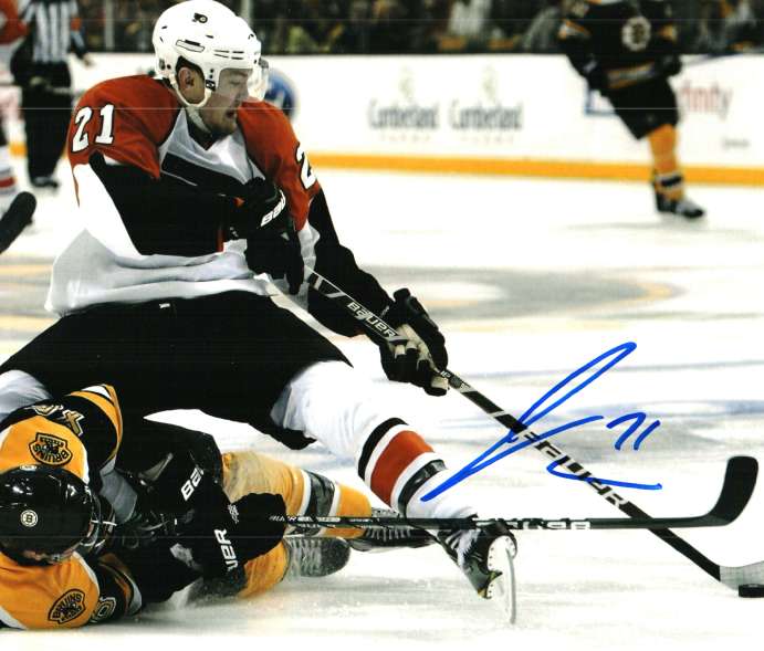 Autographed JAMES VAN RIEMSDYK 8X10 photo - Philadelphia Flyers