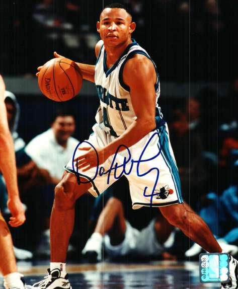 AUTOGRAPHED DAVID WESLEY 8x10 Charlotte Hornets Photo