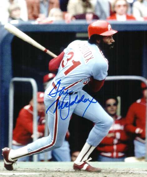 AUTOGRAPHED GARRY MADDOX 8x10 Philadelphia Phillies Photo