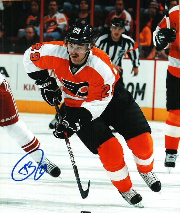 Autographed HARRY ZOLNIERCYZK 8X10 photo - Philadelphia Flyers