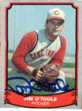 Signed JIM O'TOOLE 1989 Pacific Legends Card