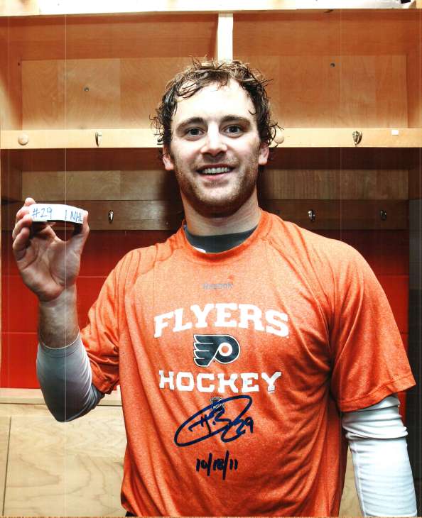 Autographed HARRY ZOLNIERCYZK 8X10 Philadelphia Flyers Photo