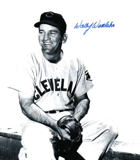 AUTOGRAPHED WALLY WESTLAKE 8x10 Cleveland Indians Photo