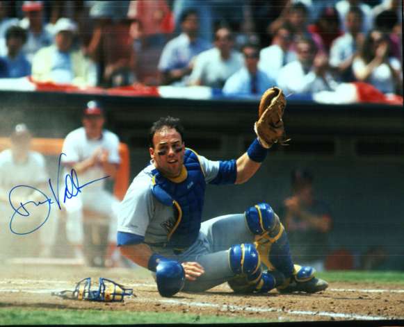 AUTOGRAPHED DAVE VALLE Seattle Mariners Photo