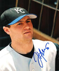 AUTOGRAPHED JUSTIN HUBER photo KC Royals