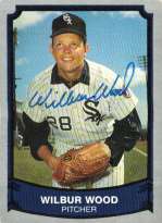 Autographed WILBUR WOOD 1989 Pacific Legends Card