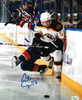 Autographed CARTER CAMPER Boston Bruins  Photo