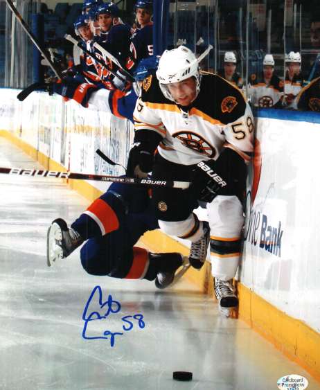 Autographed CARTER CAMPER Boston Bruins  Photo