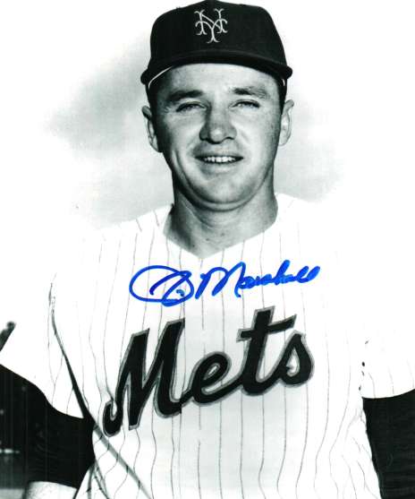 AUTOGRAPHED JIM MARSHALL 8x10 New York Mets photo