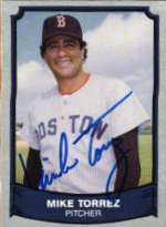 Autographed MIKE TORREZ 1989 Pacific Legends Card